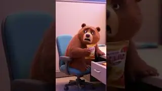 ✨Little Brown Bear&rsquo;s Office Escape✨#brownbear  #officeescape   #cuteanimation     #funnycartoon