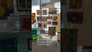 My artwork on display at the Scottsdale Living Summer Expo. #shorts #originalartwork #independentart