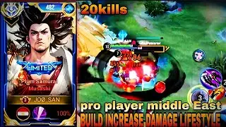 HONOR OF KINGS MUSASHI PRO PLYER MIDDLE EAST | BUILD INCREASE DAMAGE LIFESTYLE!!