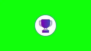 Animated Success Icon on Green Screen | Green Screen Success Icon