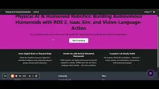 Introduction  Why Physical AI Matters   Physical AI & Humanoid Robotics  Building Autonomous Humanoi