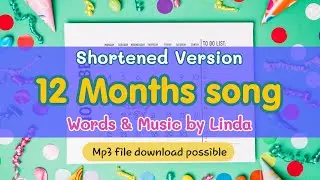 12 Months Song 2 #copyrightfreemusic #mp3files  #kidssong #childrensmusic #englishsongs #lindatv