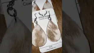 Cowhide jewelry ✨ #fourelkslife #cowhide #shop #subscribe