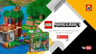 LEGO&reg; Minecraft 21146 The Skeleton Attack Building Kit Speed Build