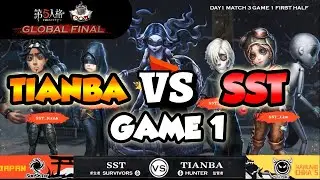 (COA 4 Day 1) SST Vs TIANBA Game 1 | Identity V Call of the Abyss IV Global Final