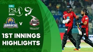 1st Innings Highlights | Karachi Kings vs Lahore Qalandars | Match 26 | HBL PSL 9 | M1Z2U
