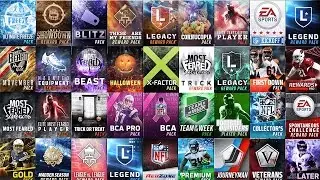 NO WAY. EVERY PROMO PACK IN MADDEN MOBILE 17! 100 PACKS!! CORNUCOPIA, MOST FEARED, BCA, LEGEND...