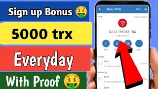 New Tron Project Review ✅| 5000 TRX Bonus Reward| instant Payout | Best earning PlateForm | Join now