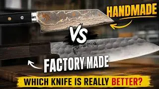 Are HANDMADE Kitchen Knives Better Than FACTORY MADE Kitchen Knives?