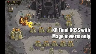 Kingdom Rush - Walkthrough - Final Stage - The Dark Tower using only Sorcerer Mage