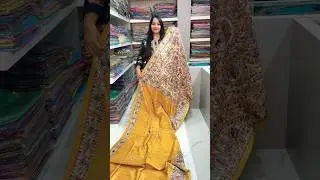 Tussar ghicha silk Madhubani painting saree collection #moheysaree #viralsaree  #sareeceremony