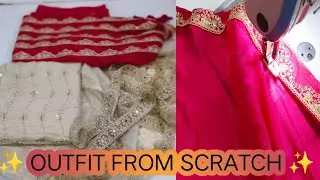 How I made beautiful garara dress for Haldi mehndi/ pinterest dress designs/ sharara /garara designs