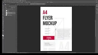 How to setup Flyer Mockup in Photoshop