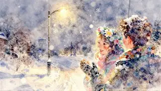 Winter Magic Ambient🎶|Watercolor Art🌈