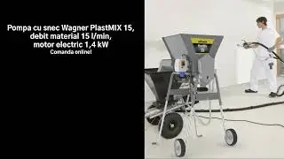Pompa cu snec Wagner PlastMIX 15, debit material 15 l/min, motor electric 1,4 kW Cod SKU: WA2359240