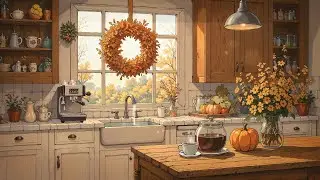 Cozy Autumn Kitchen☕ Autumn Coffee 🍂 Lofi Chill Beats to Relax & Focus [ Lofi Hip Hop ]