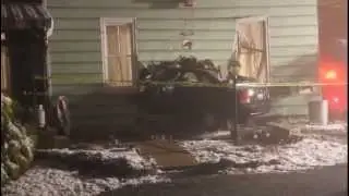 Car crashes into house in Terre Hill [raw video]