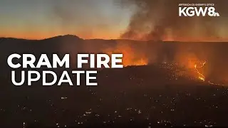 Cram Fire in central Oregon burns more than 28,000 acres