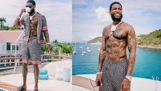 LIVING LIFE : GUCCI MANE GETS ON A YACT AND SPEEDBOAT IN ST.BARTS