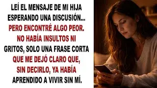MI HIJA ME ESCRIBIÓ UN MENSAJE… Y EN ESE MOMENTO DEJÉ DE EXISTIR