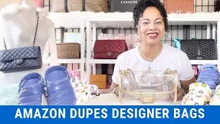 AMAZON DUPES DESIGNER BAGS / CHANEL NAKED CLEAR BAG / CLEAR STADIUM BAG / CHANEL FLAP INSPIRED BAG