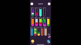 Water sort level 111 offline games extra hard #offlinegames #watersort