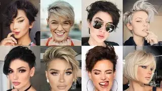 Elegant Beautiful Pixie Bob Haircut 😍 for over 50 Natural Older Women's//undercut short Hair stylel