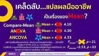 เคล็ดลับ...แปลผลมืออาชีพ: Ep3 ancova