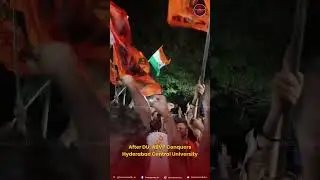Hyderabad University में ABVP का Clean Sweep! 🚩 #Shorts #viralvideo #breakingnews