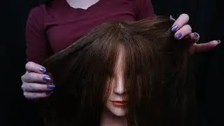 ASMR Gentle and Soft Hair Play and Hair Brushing ⭐ Soft Spoken
