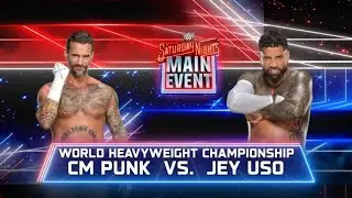 WWE 2K25 SATURDAY NIGHT MAIN EVENT WORLD HEAVYWEIGHT CHAMPIONSHIP #wwe2k25 #gaming #games #cmpunk 