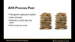 Managing an Internal Funding Program University of Iowa