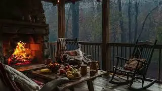 Rain and Campfire Harmony: Embrace the Calming Essence of the Deep Forest