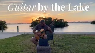 Sunset by the lake, one take, just guitar.