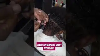 How to start fresh dreadlocks with a comb and wax,gell. #dreads #learning  #tutorial  #youtubeshorts