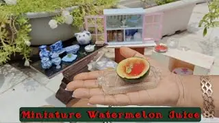 Miniature Watermelon Juice | Miniature Food | Tiny Food | ASMR