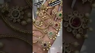 #onegramgold #necklace #choker with #wholesaleprice ||#ad #earrings #kemp #kempset #kempjewellery