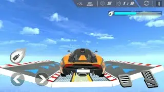 Mega Ramp Car Racing Stunt: Impossible Sky Tracks Android Game Play Part 2