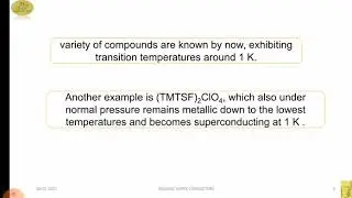 organic superconductors