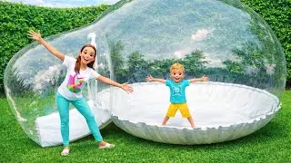 इन्फ्लैटेबल हाउस में व्लाद और निकी की मस्ती   बच्चों के लिए मजेदार कहानियां