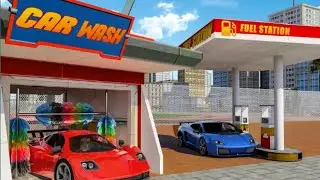 Gas smart car wash workshop service Station Simulator Android game