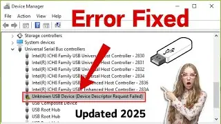 How to Fix Unknown USB Device (Device Descriptor Request Failed) 2025 | Unknown USB Device FIXED