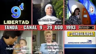 Canal 9 Libertad - Tanda Publicitaria - 1993