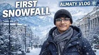 Everything changed overnight in ALMATY Kazakhstan🇰🇿 FIRST snowfall🌨️ !! ArjunsahuXplore🐼
