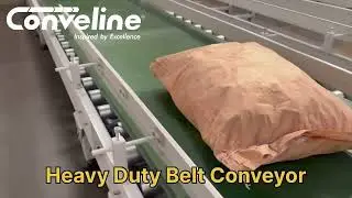 25 & 50 Kg Bag Handling Made Easy | High-Performance Belt Conveyor System by Conveline