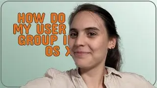 How do I find my&nbsp;user ID and group in Mac OS X?
