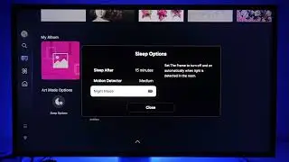 Comment d&eacute;sactiver automatiquement le mode Art sur SAMSUNG The Frame