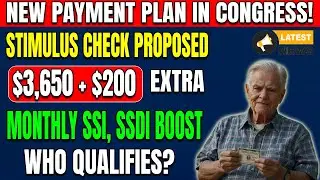New Bill in Congress Proposes $3,650 Stimulus Check and $200 M/O Boost for Social Security & SSDI
