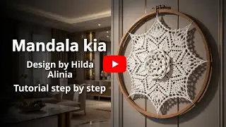 Crochet dreamcatcher mandala , mini mandala kia