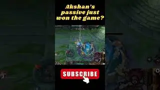Akshan's passive uno card!  #gaming #leagueoflegends #riotgames #memes #outplayed #outplay